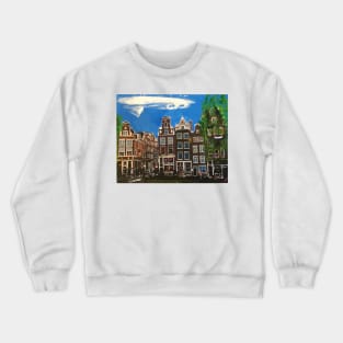 Amsterdam, Canal and Trees Crewneck Sweatshirt